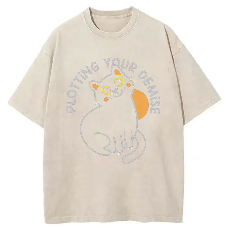 Plotting Your Demise Washed T-Shirt