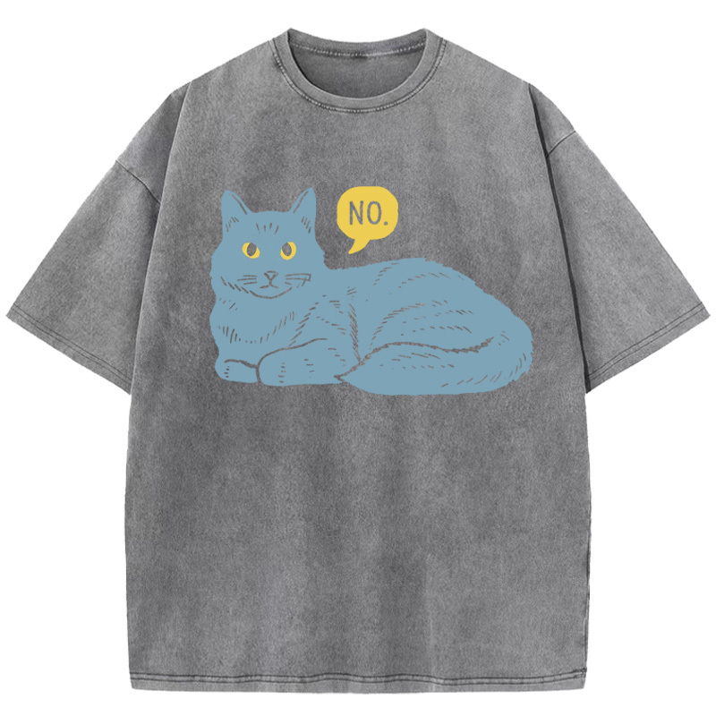 No Cat Washed T-Shirt