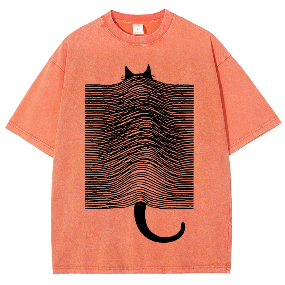 Cat Division Washed T-Shirt