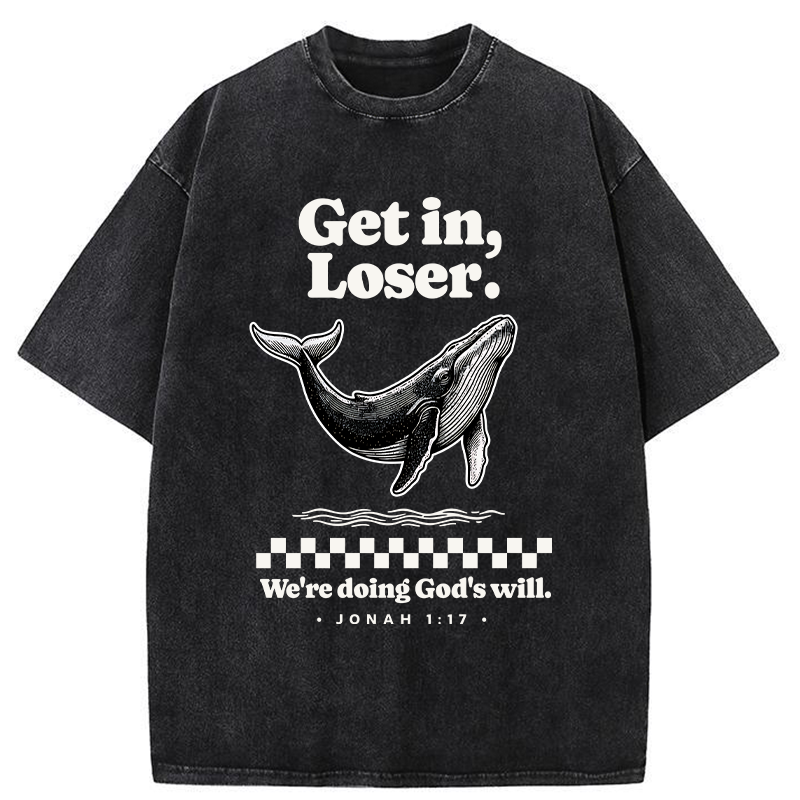 Unisex Follow God's Will Washed T-Shirt