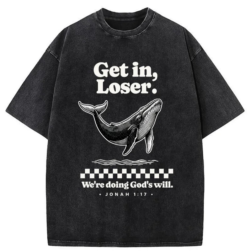 Unisex Follow God's Will Washed T-Shirt