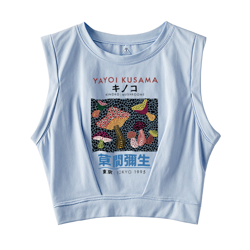  Representative Works Of Japanese Art Sleeveless Crop Top
