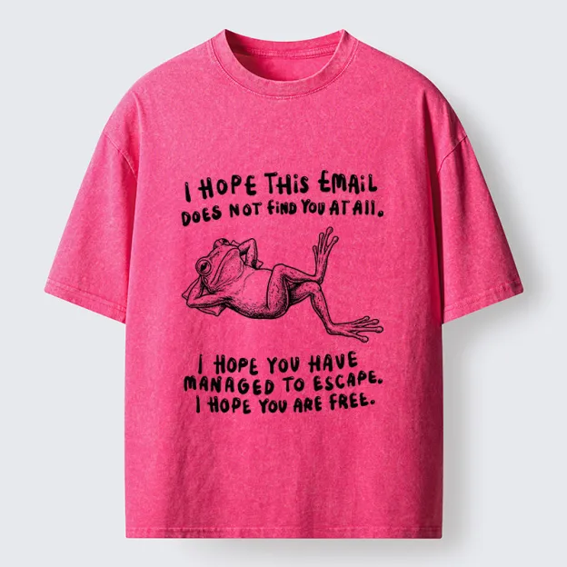 Unisex I Hope You Can Be Free Washed T-Shirt