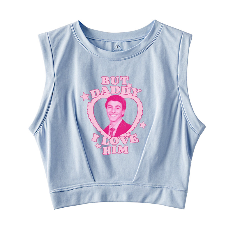  But Daddy I Love Him Sleeveless Crop Top