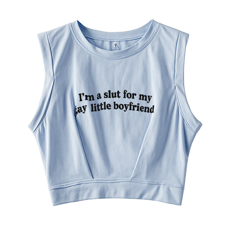  Slxt For My Gay BF Sleeveless Crop Top