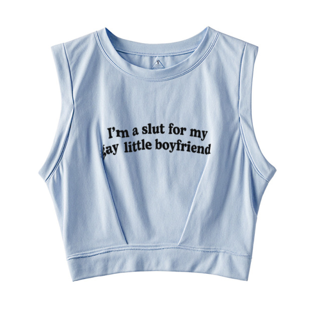  Slxt For My Gay BF Sleeveless Crop Top