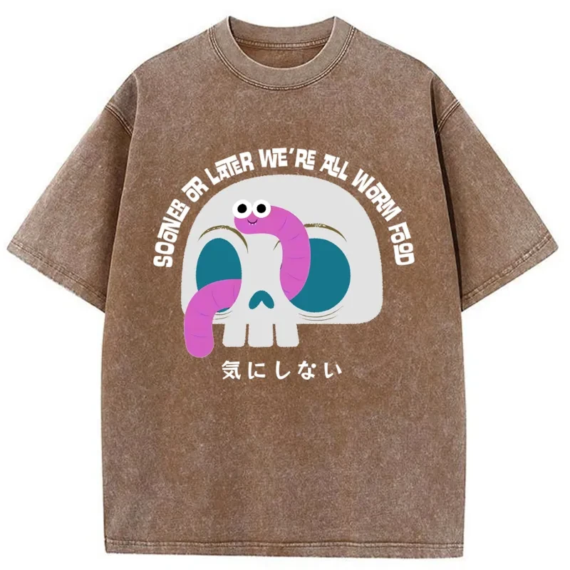 Brain Is Yummy Washed T-Shirt