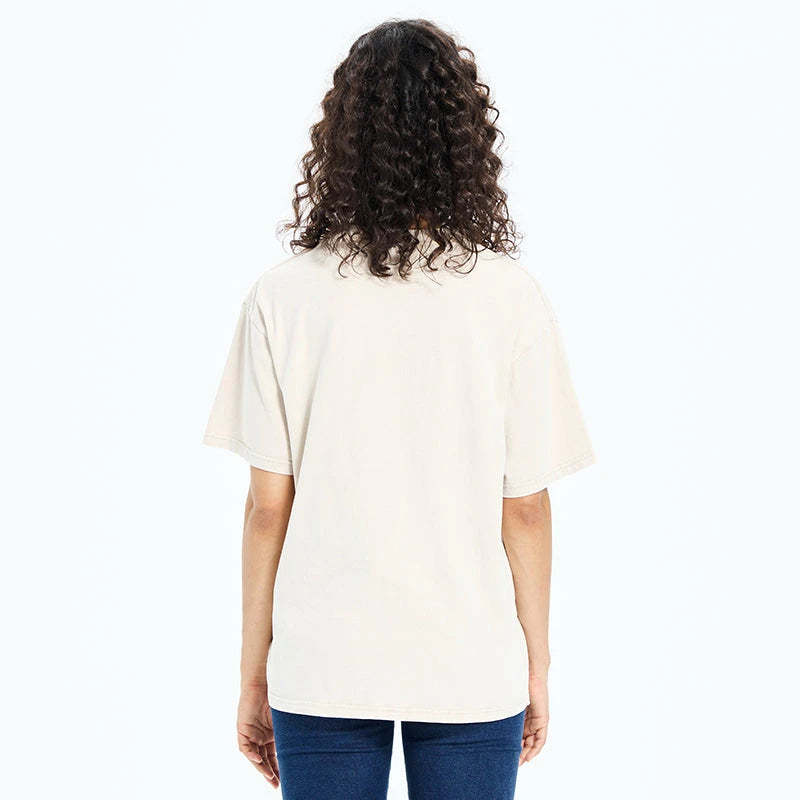 Black Cat With Sunflowers Washed T-Shirt