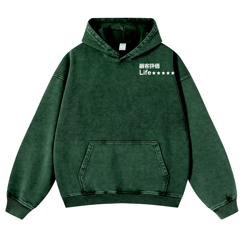 Life Vintage Washed Cotton Back Art Hoodie