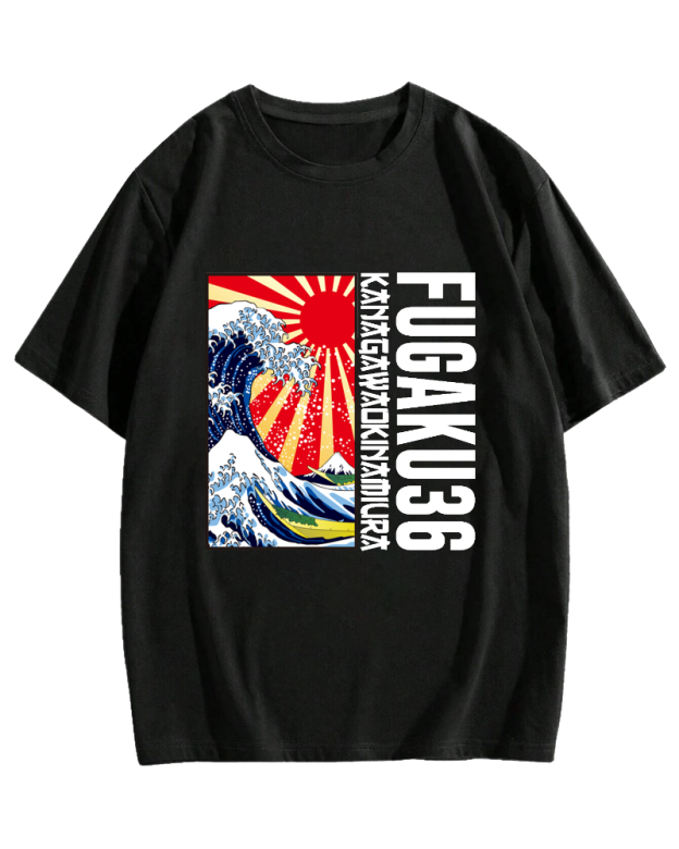Thirty-six Views of Mount Fuji Cotton casual T-shirt