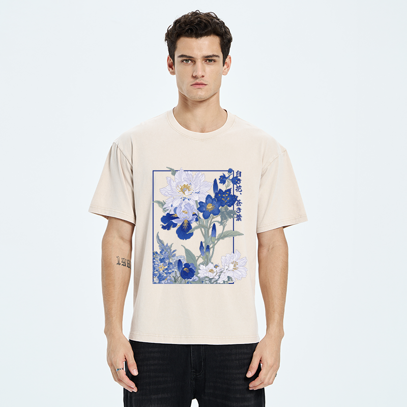 Blossoms Of The Firmament Washed T-Shirt