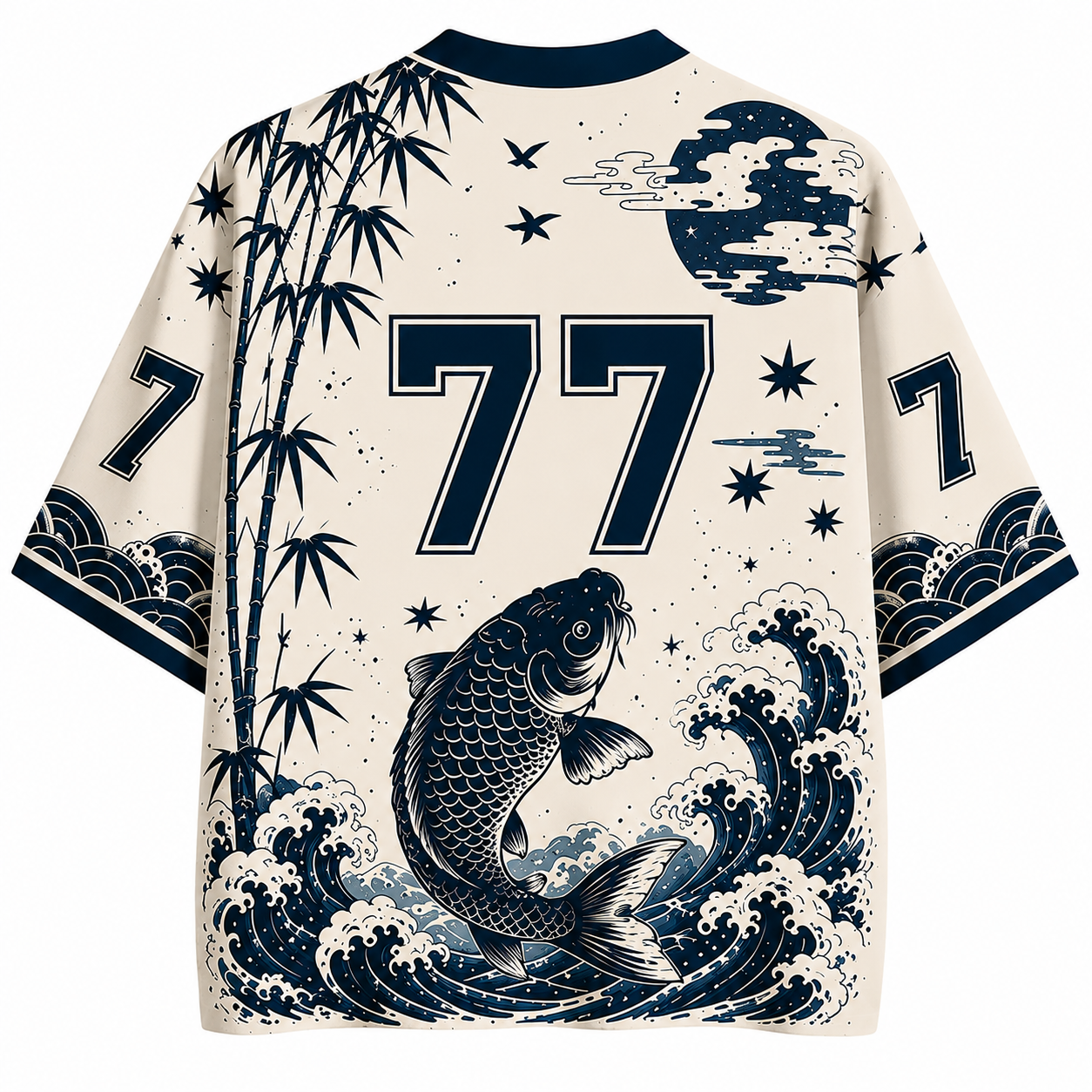 Wave Koi Ukiyo-e Jersey Shirts