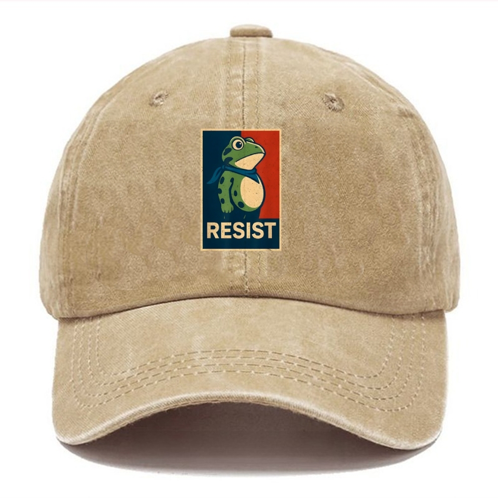 Portland Frog Art Printed Cap