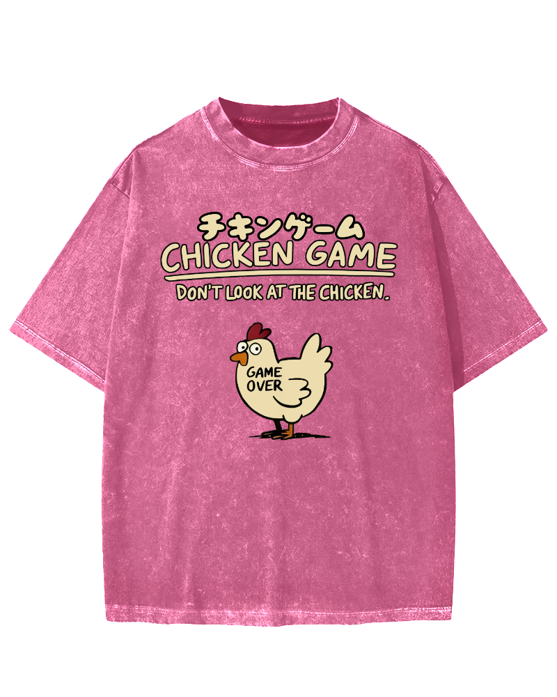 Chicken Game Vintage Washed T-shirt