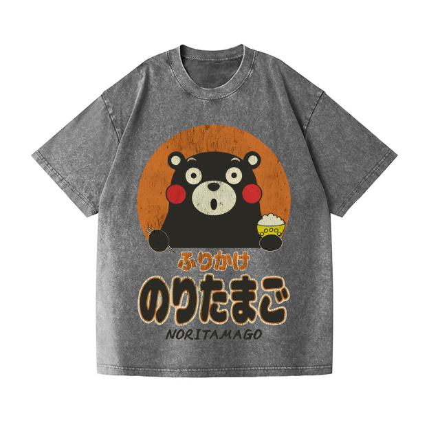 Kumamon Vintage Wash Japanese Design T-Shirt