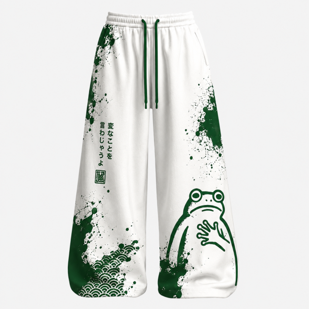 Funny Weird Frog Top & Elasticated Trousers Two-Piece Set
