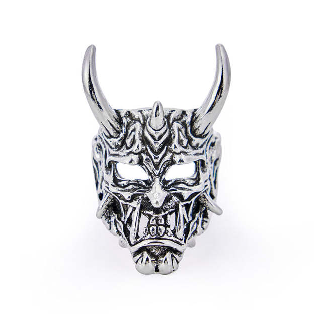 Oni Mask Retro Japanese Ring