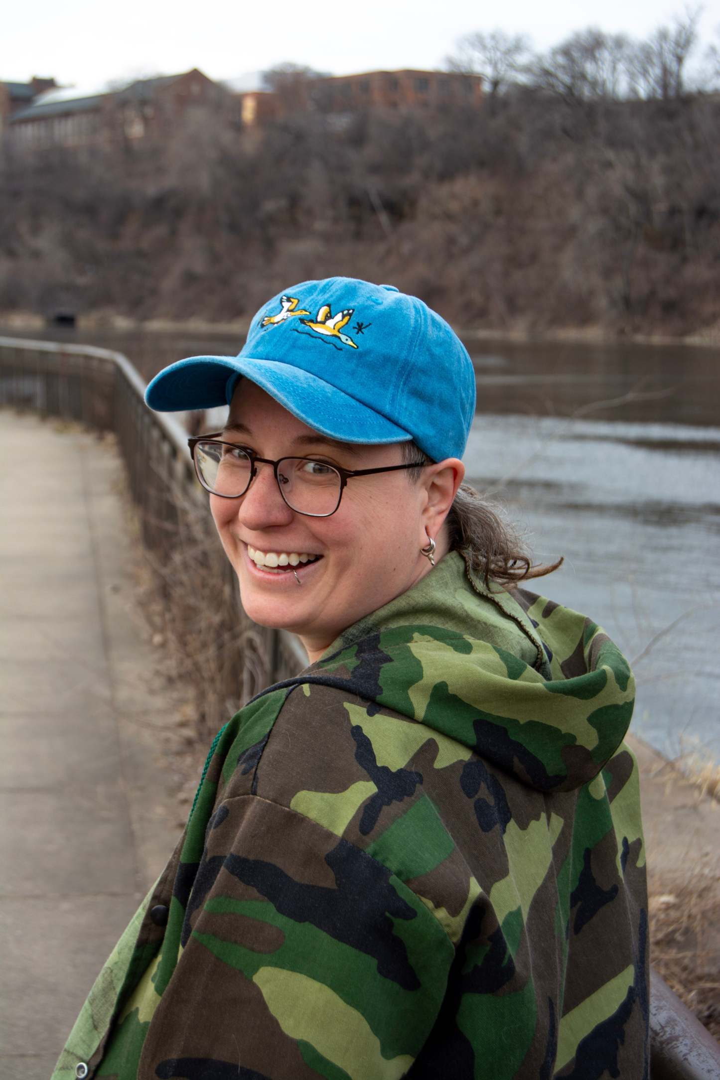 Flying Ducks Embroidered Dad Hat