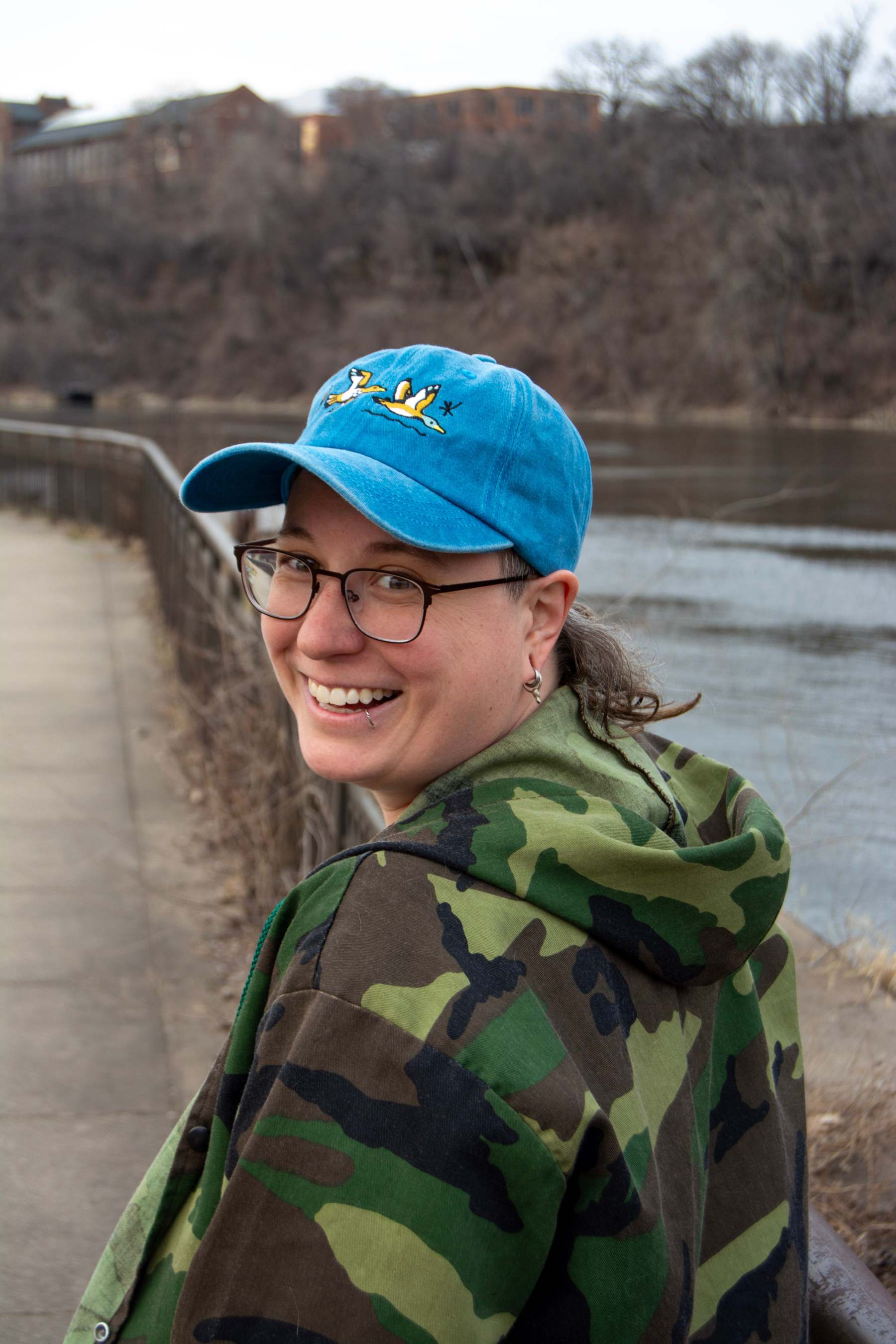 Flying Ducks Embroidered Dad Hat