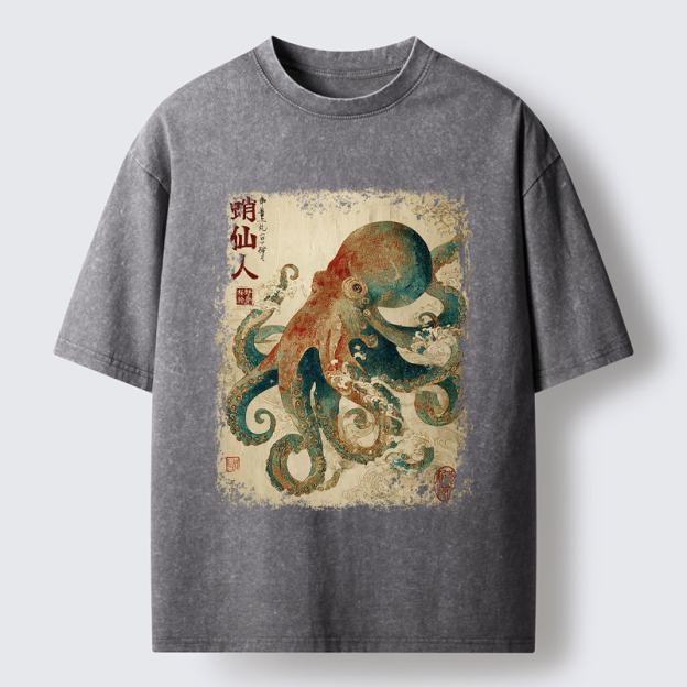 Unisex Tentacles of Wisdom Washed T-Shirt