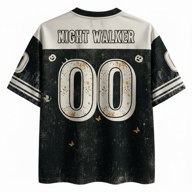 Dark Vintage Halloween Lantern Ghost Floral Moon Jersey Shirts