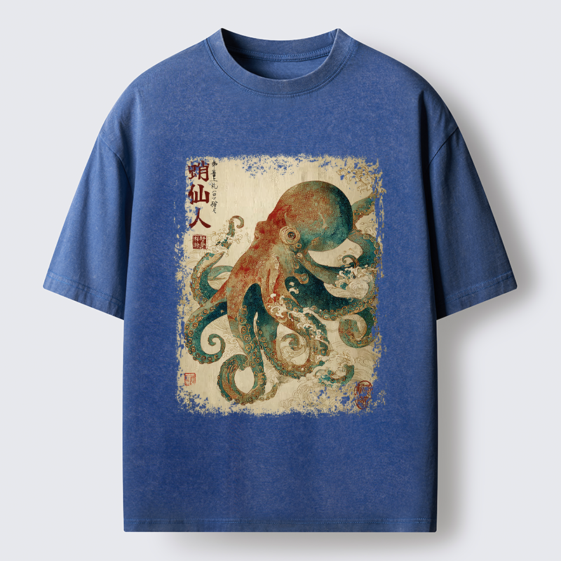 Unisex Tentacles of Wisdom Washed T-Shirt