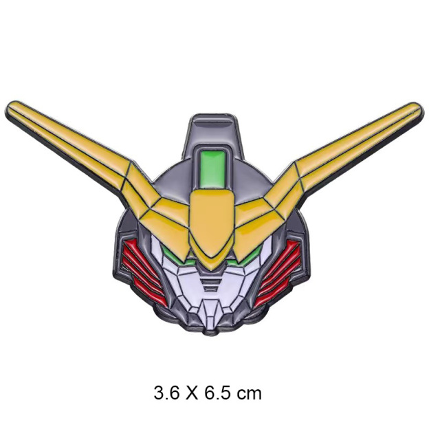 Japanese Anime Creative Mobile Suit Rx-78 Gundam Brooch Cartoon Unicorn Freedom Metal Badge Bag