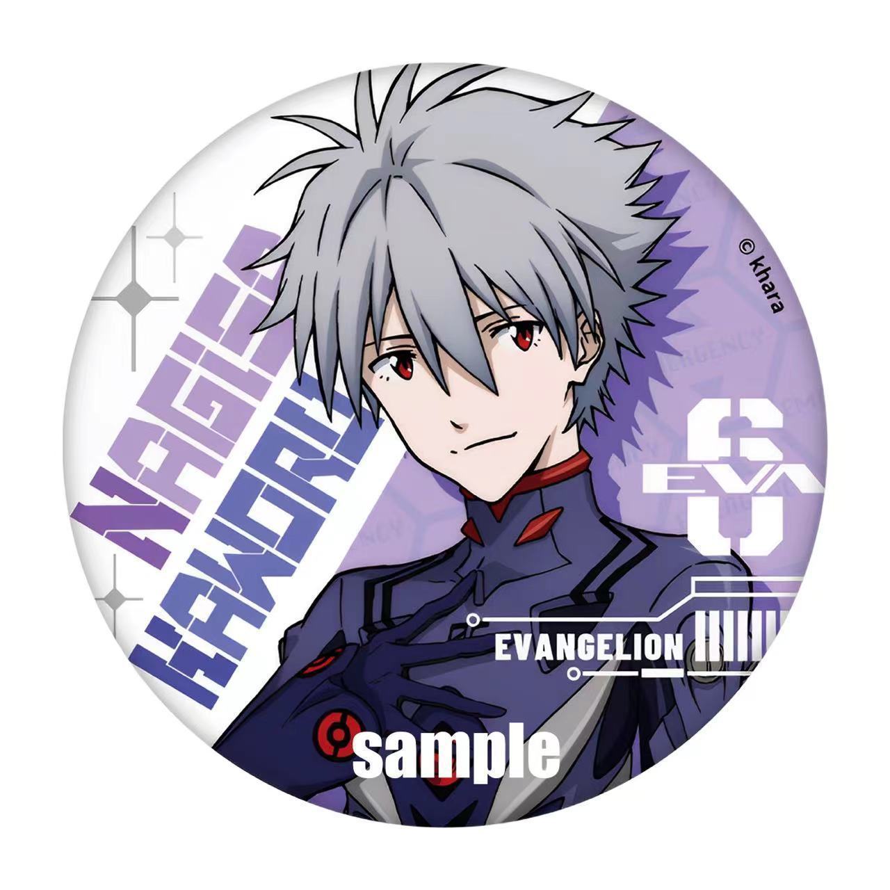 Neon Genesis Evangelion Peripherals Eva Ayanami Zero Asuka Ikari Shinji Standby Preparation Series Badges