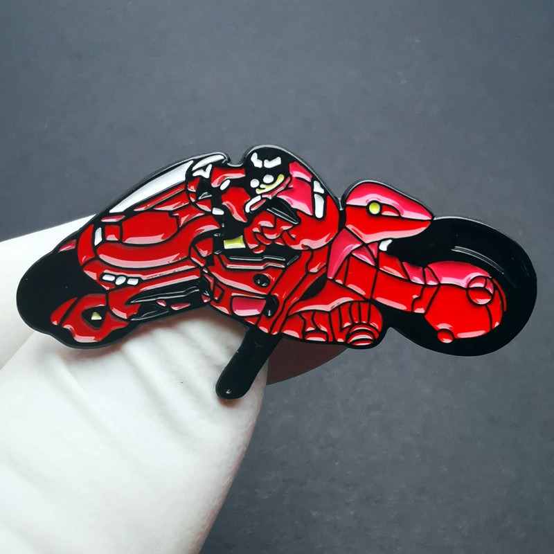 Akira Akira Brooch Shotaro Kaneda Motorcycle Cartoon Animation Pin Alloy Paint Badge Accessories
