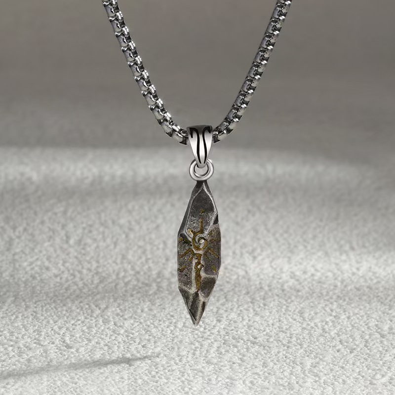 Retro Wishing Stone Necklace