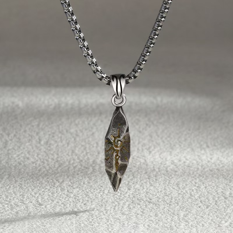 Retro Wishing Stone Necklace