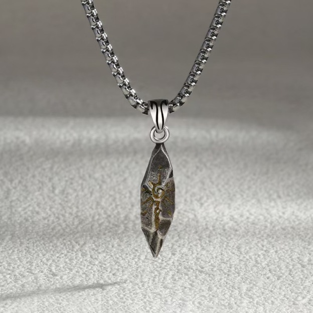 Retro Wishing Stone Necklace