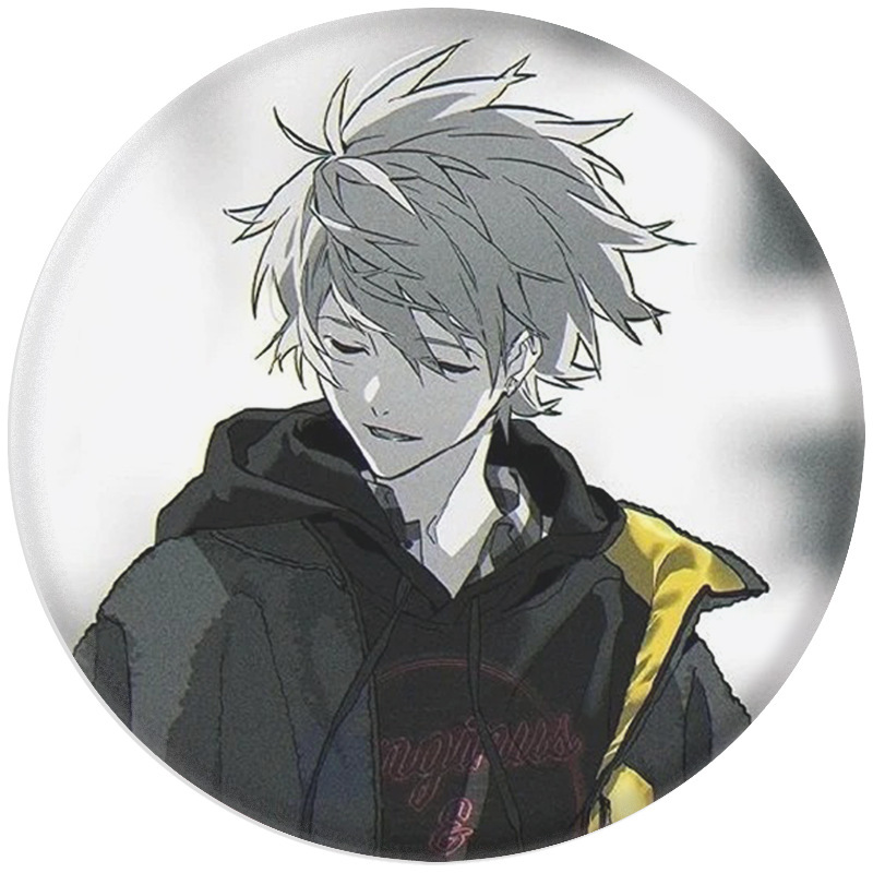 Eva Neon Genesis Evangelion Love Tibetan Edition Badge Tinplate Mirror Keychain Pendant Accessories Peripheral