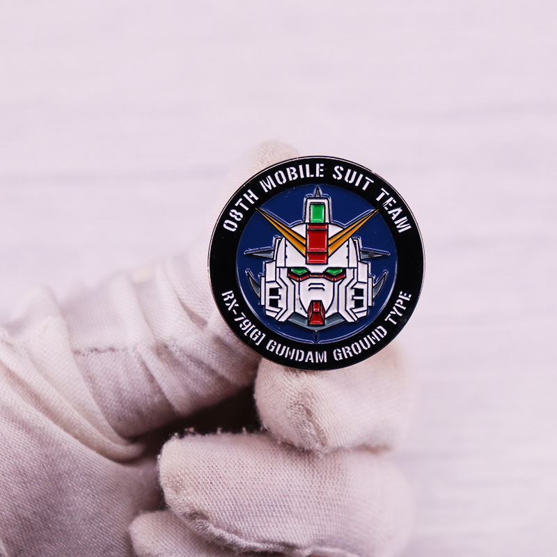 Mobile Suit 08 Squad Brooch Mecha Warrior Metal Badge Accessories Gift
