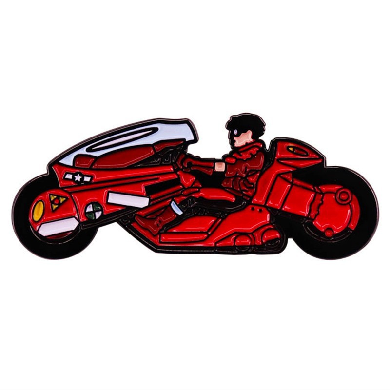 Akira Akira Brooch Shotaro Kaneda Motorcycle Cartoon Animation Pin Alloy Paint Badge Accessories