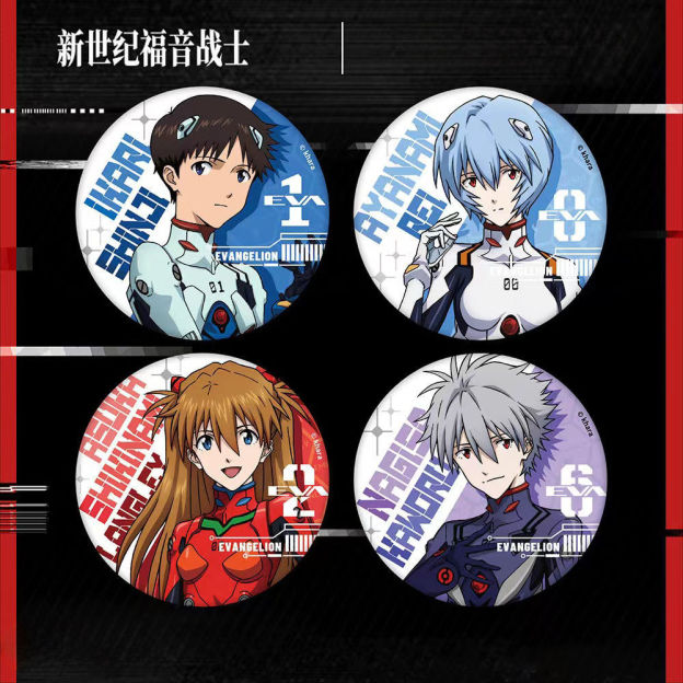 Neon Genesis Evangelion Peripherals Eva Ayanami Zero Asuka Ikari Shinji Standby Preparation Series Badges