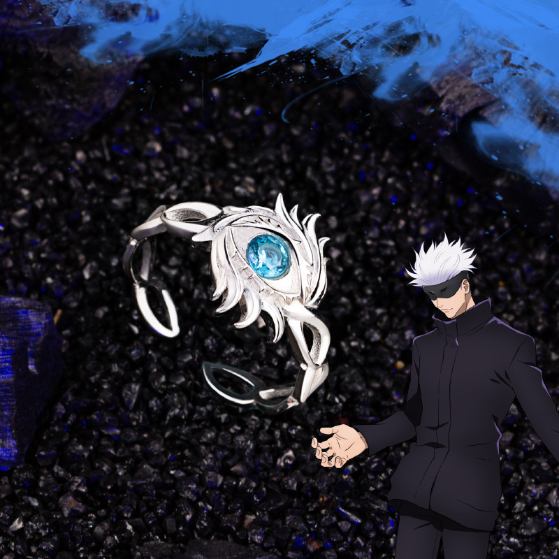 Chiba Taiyin Animation Spell Return Ring Gojo Satoru Black Megumi Tiger Stick Kizaki Wild Rose Peripheral Open Ring