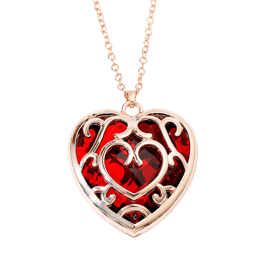 The Legend of Zelda Rhinestone Metal Pendant Necklace Game Jewelry