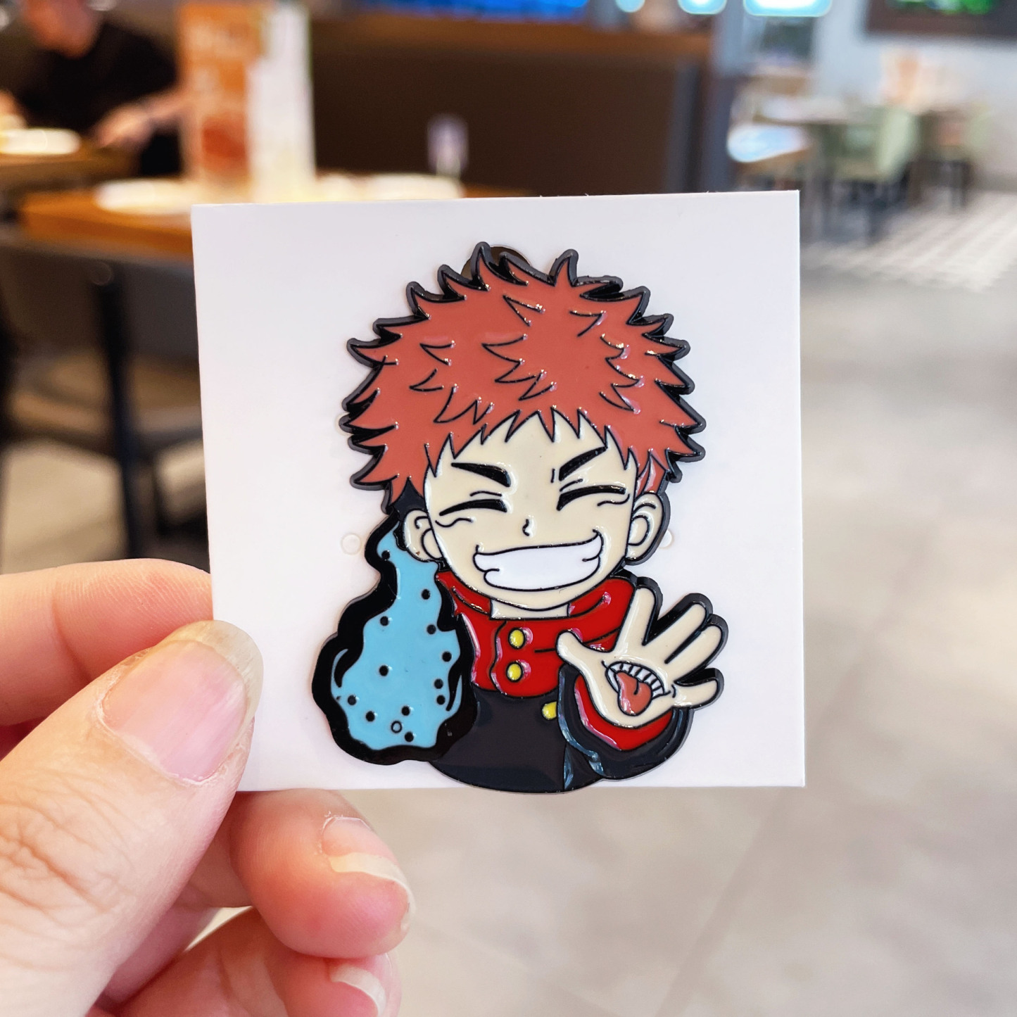 Cartoon Animation Spell Back Staff Brooch Gojo Satoru Tiger Staff Hisuhito Metal Badge Personalized Student Bag Accessories