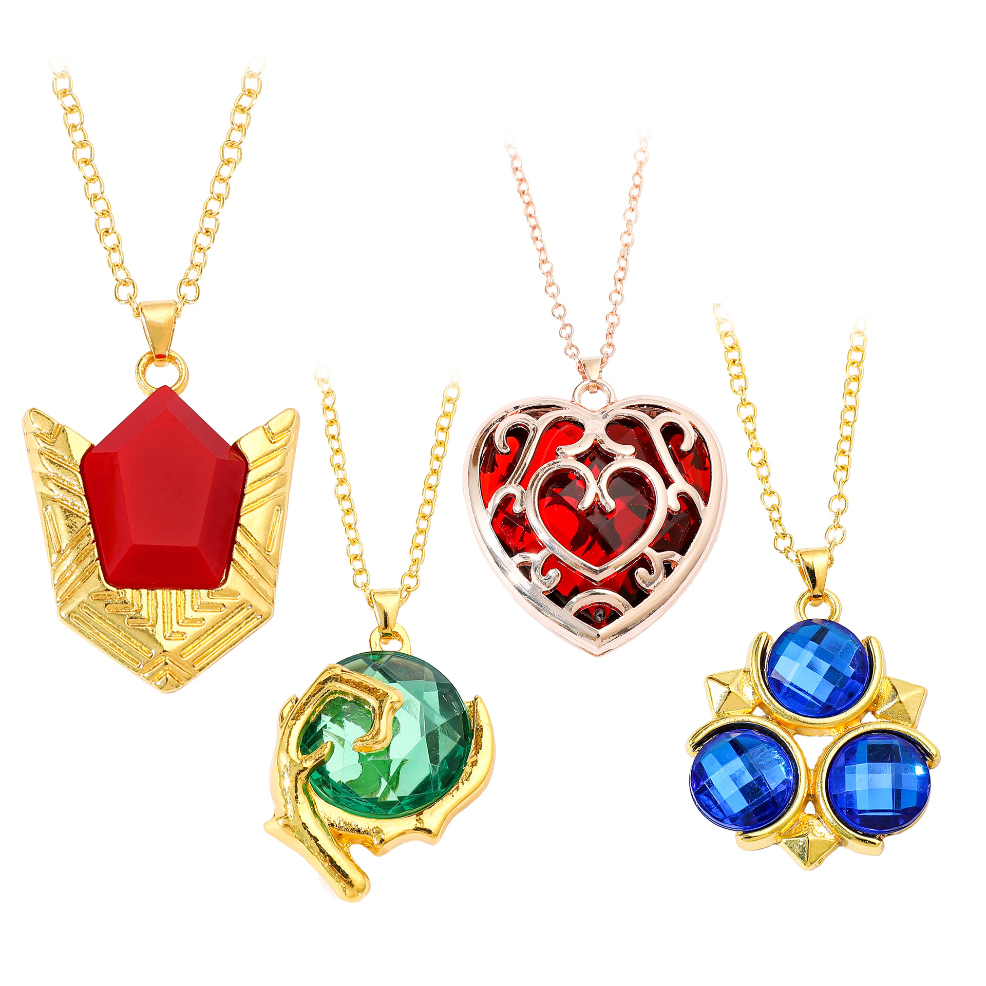 The Legend of Zelda Rhinestone Metal Pendant Necklace Game Jewelry