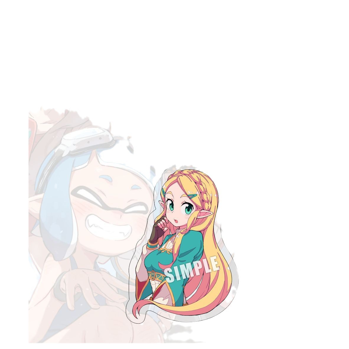 The Legend of Zelda Link Laminated Acrylic Keychain Game Peripheral