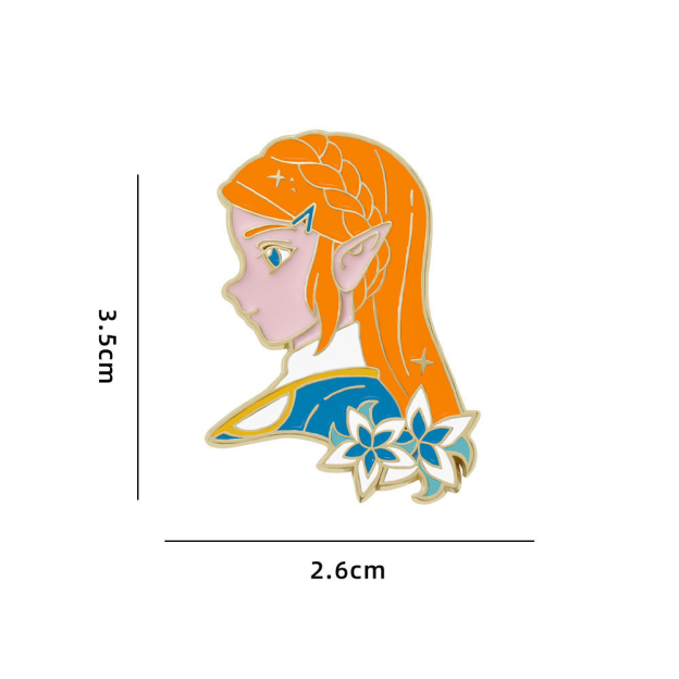 The Legend of Zelda Metal Enamel Pin Brooch Bag Charm Gift for Friends