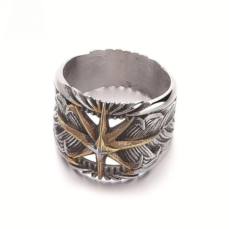 Foreign Trade Cross-Border Stainless Steel Room Golden Indian Feather 