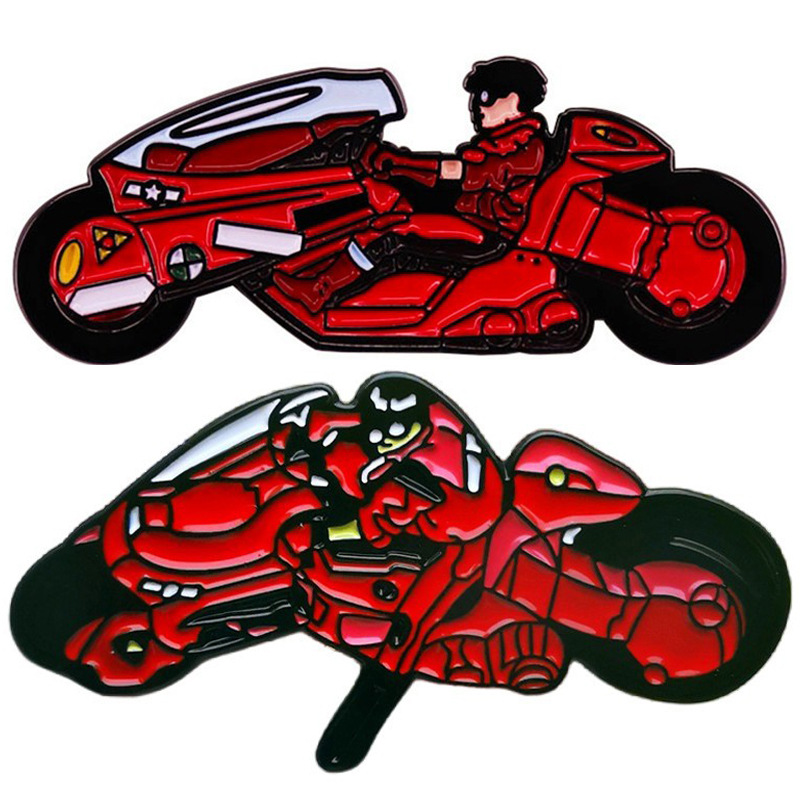 Akira Akira Brooch Shotaro Kaneda Motorcycle Cartoon Animation Pin Alloy Paint Badge Accessories