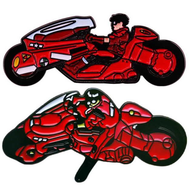 Akira Akira Brooch Shotaro Kaneda Motorcycle Cartoon Animation Pin Alloy Paint Badge Accessories
