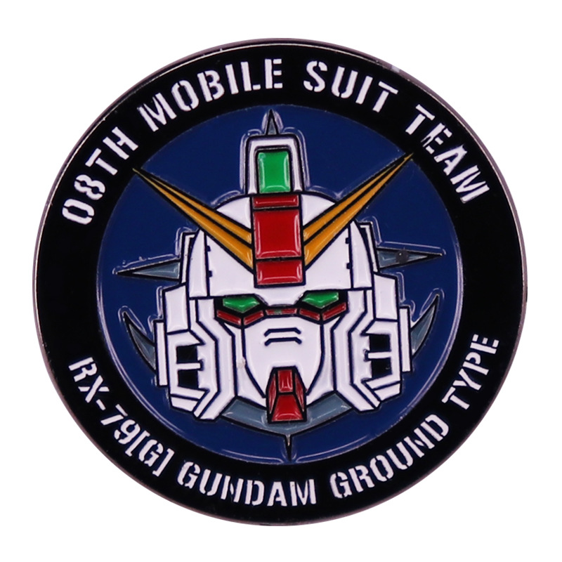 Mobile Suit 08 Squad Brooch Mecha Warrior Metal Badge Accessories Gift