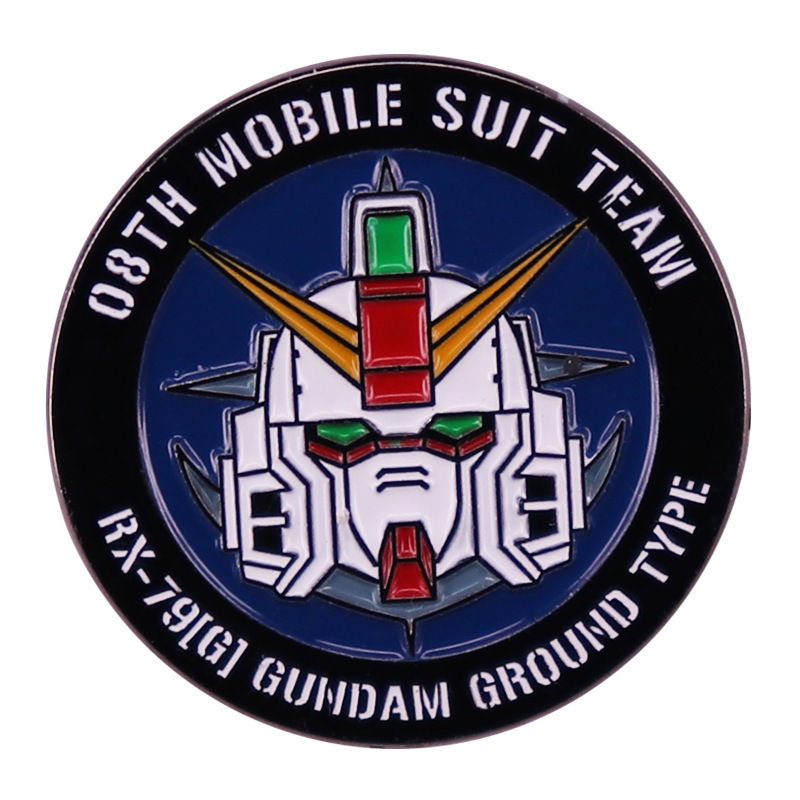 Mobile Suit 08 Squad Brooch Mecha Warrior Metal Badge Accessories Gift