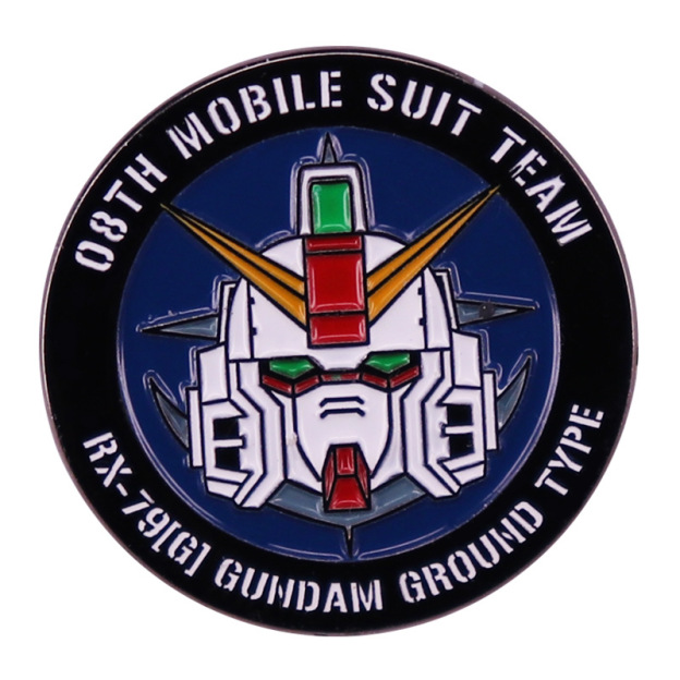 Mobile Suit 08 Squad Brooch Mecha Warrior Metal Badge Accessories Gift