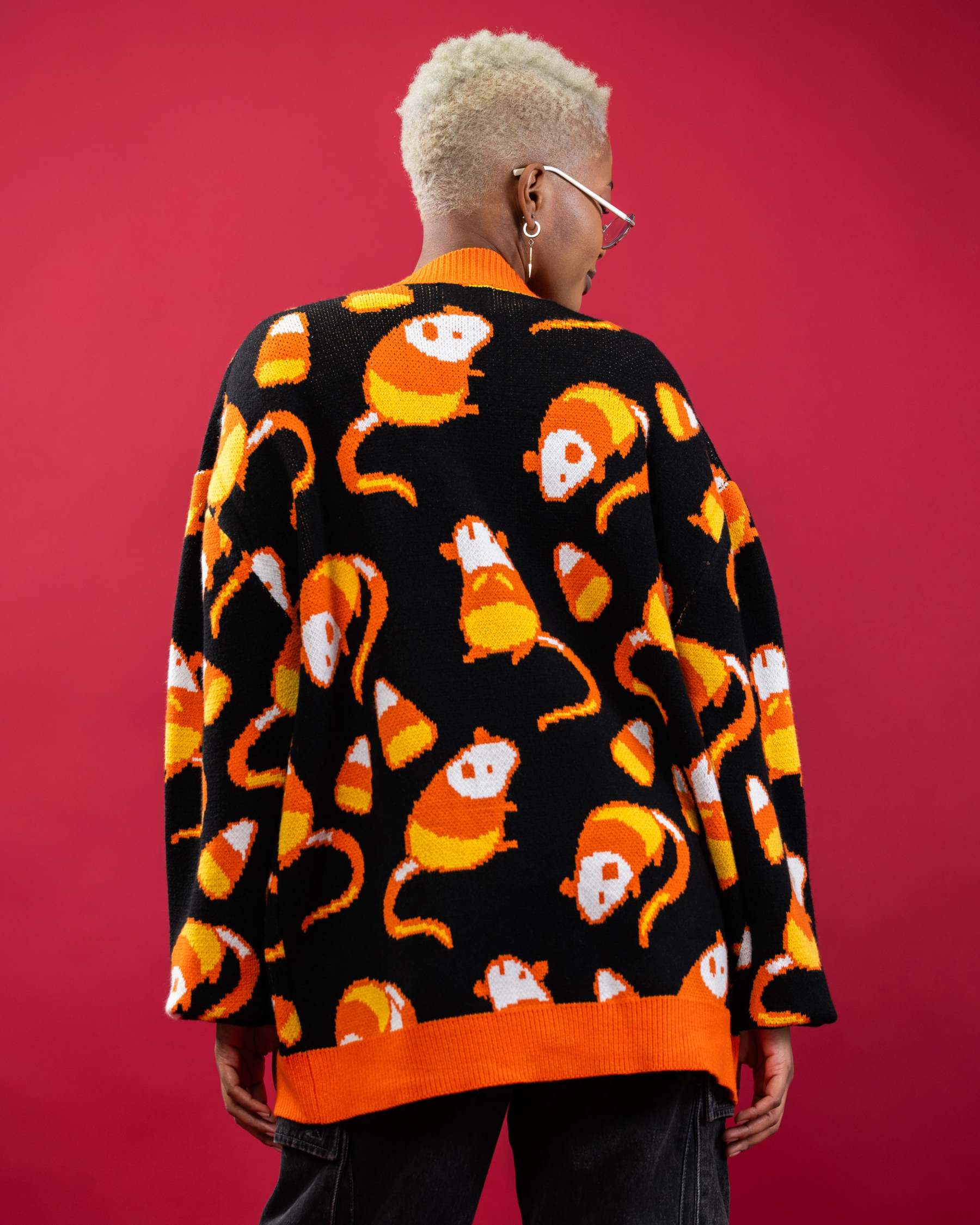 Unisex Candy Ugly Cardigan Sweater