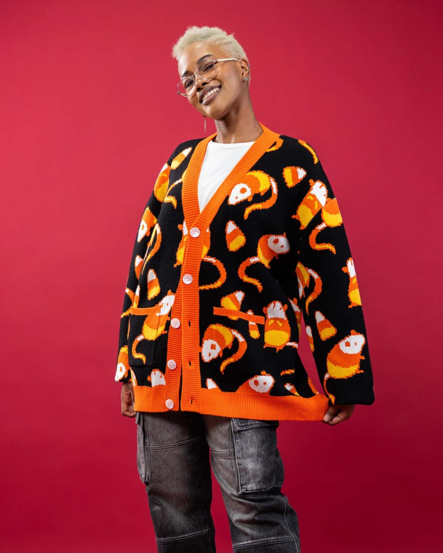 Unisex Candy Ugly Cardigan Sweater